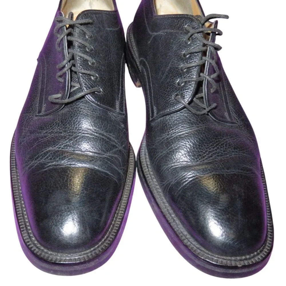 Bruno Magli Edgar Men's Black Italian Leather Oxford Lace Up Dress Shoes 12